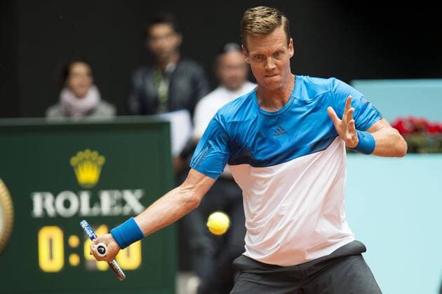 Czech Tomas Berdych during Mutua Madrid Open Tennis 2016 in Madrid, May 05, 2016.  (20160505020)