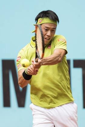Japanese Kei Nishikori during Mutua Madrid Open Tennis 2016 in Madrid, May 05, 2016.  (20160505012)