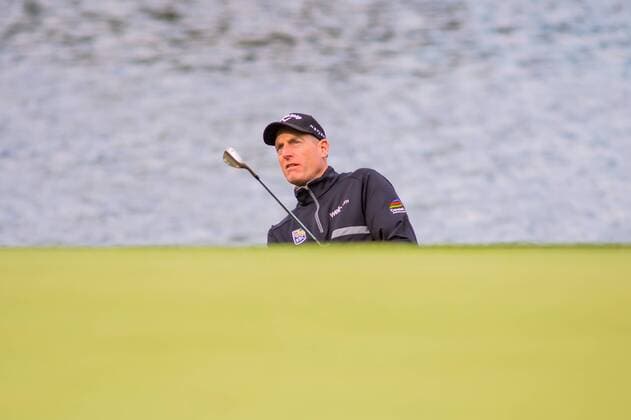 Golfer Jim Furyk during the PGA Golf Herren Wells Fargo Championship on Thursday, May 5, 2016 at Quail Hallow Country Club in Charlotte, NC. David Grooms CSM PGA 2016: Wells Fargo Championship MAR 5 - ZUMAc04_