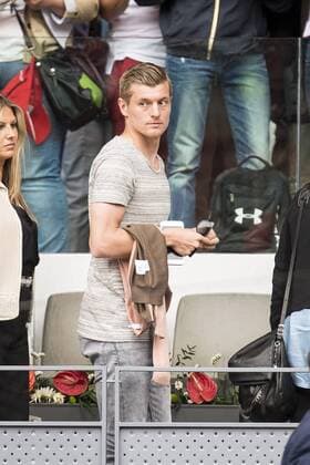 Real Madrid Football player Toni Kroos attends to the Mutua Madrid Open Tennis 2016, May 2, 2016.  (20160505065)