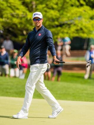Golfer Adam Scott during the PGA Golf Herren Wells Fargo Championship on Thursday, May 5, 2016 at Quail Hallow Country Club in Charlotte, NC. David Grooms CSM PGA 2016: Wells Fargo Championship MAR 5 - ZUMAc04_