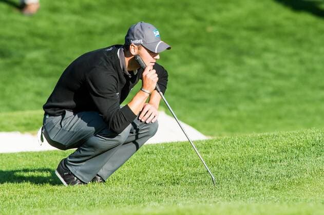 Golfer Martin Kaymer reads the green on the 18th hole during the PGA Golf Herren Wells Fargo Championship on Thursday, May 5, 2016 at Quail Hallow Country Club in Charlotte, NC. David Grooms CSM PGA 2016: Wells Fargo Championship MAR 5 - ZUMAc04_