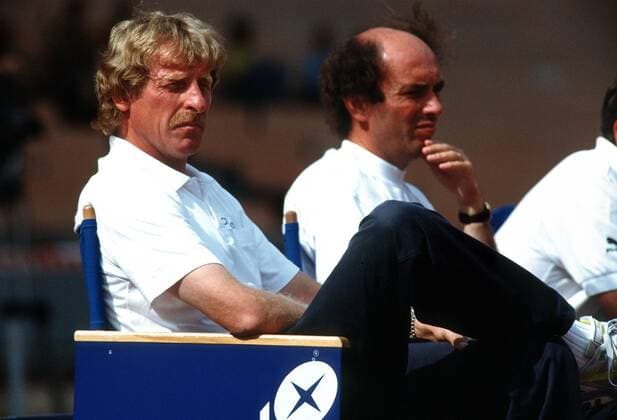 Trainer Erich Rutemöller und Co Trainer Hannes Linßen (beide 1. FC Köln)