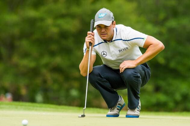 Golfer Martin Kaymer reads his putt on the fifth green during the Wells Fargo Championship on Friday, May 6, 2016 at Quail Hallow Country Club in Charlotte, NC. David Grooms CSM PGA Golf Herren 2016: Wells Fargo Championship MAR 6 - ZUMAc04_
