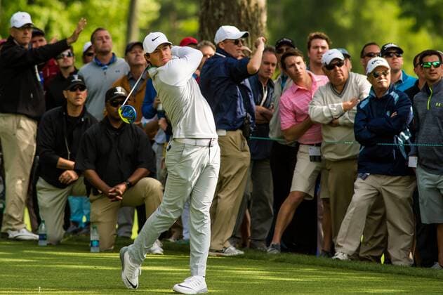 Golfer Rory McIlroy tees off on the 15th hole during the Wells Fargo Championship on Friday, May 6, 2016 at Quail Hallow Country Club in Charlotte, NC. David Grooms CSM PGA Golf Herren 2016: Wells Fargo Championship MAR 6 - ZUMAc04_