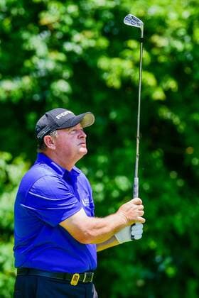 May 06, 2016: Ian Woosnam watches his tee shot on 3 during round 1 of the 2016 Champions Tour Insperity Invitational, The Woodlands Country Club, The Woodlands, Texas. (Photo by Ken Murray Icon Sportswire) GOLF: MAY 06 Champions Tour - Insperity Invitational - First Round Icon201605062016061 EDITORIAL USE ONLY