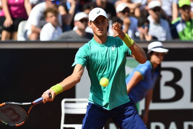 09.05.2016. Rome, Italy. Andreas Seppi in action during his match against Vasek Pospisil at the Internazionali BNL d Italia 2016 on May 09, 2016 in Rome, Italy. xSilviaxLorex  ActionPlus11735136