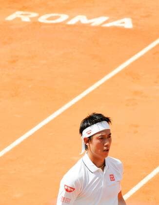 10.05.2016. Rome, Italy. BNL d Italia Tennis Tournament, Viktor Troicki (SRB) versus Kei Nishikori (JPN). Kei Nishikori (JPN) Nishikori won by 2-1 after being down a set. xactivaxfotox  ActionPlus11735457