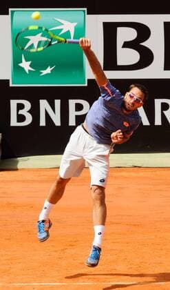 10.05.2016. Rome, Italy. BNL d Italia Tennis Tournament, Viktor Troicki (SRB) versus Kei Nishikori (JPN). Viktor Troicki (SRB) Nishikori won by 2-1 after being down a set. xactivaxfotox  ActionPlus11735460