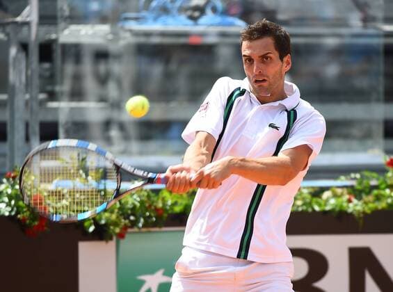 May 10, 2016 - Rome, Italy - Albert Ramos-Vinolas in action during his match against Tomas Berdych - Internazionali BNL d Italia 2016 on May 10, 2016 in Rome, Italy. The Internazionali BNL d Italia 2016 - Day Three  - ZUMAn230