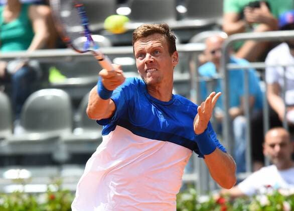 May 10, 2016 - Rome, Italy - Tomas Berdych in action during his match against Albert Ramos-Vinolas - Internazionali BNL d Italia 2016 on May 10, 2016 in Rome, Italy. The Internazionali BNL d Italia 2016 - Day Three  - ZUMAn230
