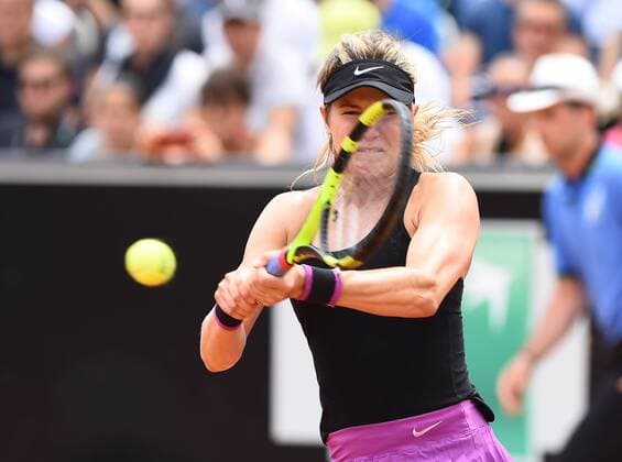11.05.2016. Rome, Italy. BNL d Italia Tennis Tournament. Eugenie Bouchard in action during her match against Angelique Kerber Eugenie Bouchard (CAN) elimated the number 2 seed in 3 sets xSilviaxLorex  ActionPlus11735682
