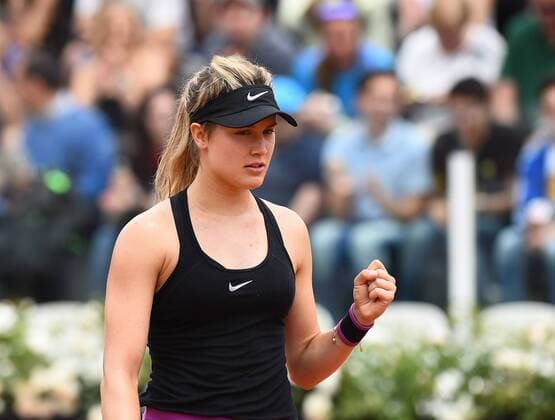 11.05.2016. Rome, Italy. BNL d Italia Tennis Tournament. Eugenie Bouchard in action during her match against Angelique Kerber Eugenie Bouchard (CAN) as she elimated the number 2 seed in 3 sets xSilviaxLorex  ActionPlus11735691