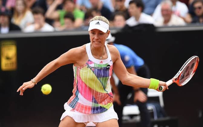 May 11, 2016 - Rome, Italy - Eugenie Bouchard in action during his match against Angelique Kerber - Internazionali BNL d Italia 2016 on May 11, 2016 in Rome, Italy. The Internazionali BNL d Italia 2016 - Day Four  - ZUMAn230