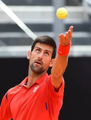 May 11, 2016 - Rome, Italy - Novak Djokovic in action during his match against Stephane Robert - Internazionali BNL d Italia 2016 on May 11, 2016 in Rome, Italy. The Internazionali BNL d Italia 2016 - Day Four  - ZUMAn230