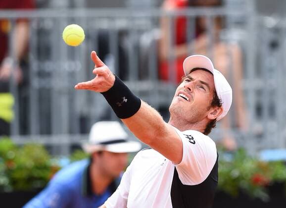 May 11, 2016 - Rome, Italy - Andy Murray in action during his match against Mikhail Kukushkin - Internazionali BNL d Italia 2016 on May 11, 2016 in Rome, Italy. The Internazionali BNL d Italia 2016 - Day Four  - ZUMAn230