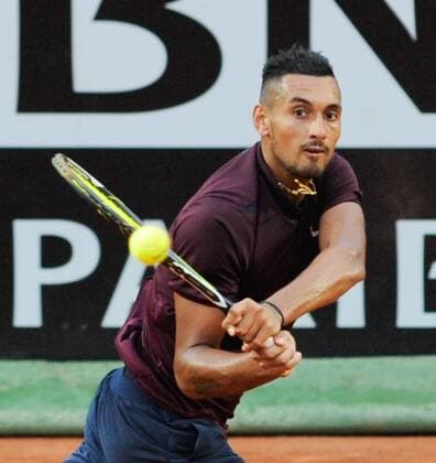 11.05.2016. Rome, Italy. BNL d Italia Tennis Tournament. Milos Raonic (CAN) versus Nick Kyrgios (AUS). Nick Kyrgios returns to Milos Raonic xactivaxfotox  ActionPlus11735823