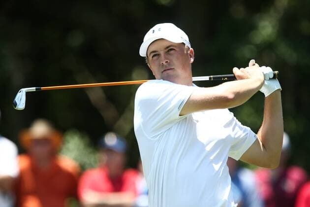 May 12, 2016 - Ponte Vedra Beach, Florida, United States - Jordan Spieth tees off the 8th hole during the first round of The PLAYERS Championship at TPC Sawgrass. The PLAYERS Championship - Round 1 - ZUMAw109