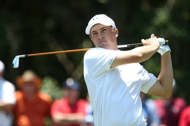 May 12, 2016 - Ponte Vedra Beach, Florida, United States - Jordan Spieth tees off the 8th hole during the first round of The PLAYERS Championship at TPC Sawgrass. The PLAYERS Championship - Round 1 - ZUMAw109