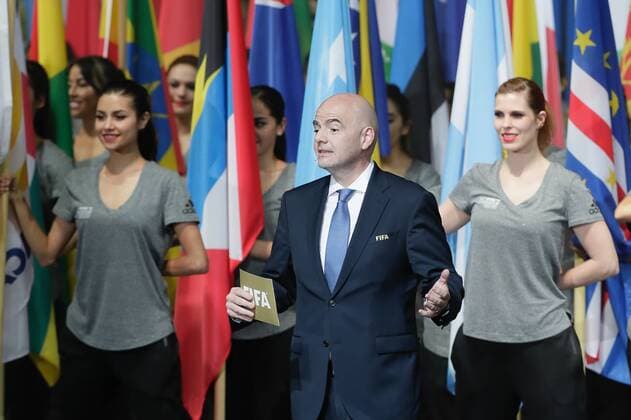 FIFA Kongress in Mexiko FIFA President Swedish Gianni Infantino delivers a speech at the inauguration of the 66th FIFA Congress in Mexico City, Mexico, 12 May 2016. The congress takes place between the 12 and 13 May. EFE Jose Mendez OPENING OF THE 66TH FIFA CONGRESS IN MEXICO CITY !ACHTUNG: NUR REDAKTIONELLE NUTZUNG!  CMM002 20160513-635986972954856358