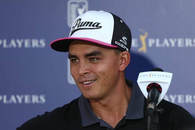 Golf, The Players Championship in Ponte Vedra Beach, Pressekonferenz May 12, 2016 - Ponte Vedra Beach, Florida, United States - Rickie Fowler speaks to the media after the first round of The PLAYERS Championship at TPC Sawgrass. The PLAYERS Championship - Round 1 - ZUMAw109