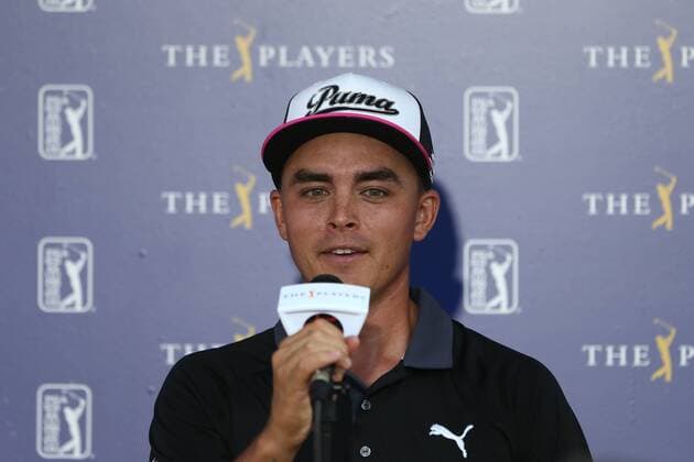 Golf, The Players Championship in Ponte Vedra Beach, Pressekonferenz May 12, 2016 - Ponte Vedra Beach, Florida, United States - Rickie Fowler speaks to the media after the first round of The PLAYERS Championship at TPC Sawgrass. The PLAYERS Championship - Round 1 - ZUMAw109