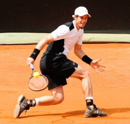 13.05.2016. Rome, Italy. BNL d Italia tennis tournament. David Goffin (BEL) versus Andy Murray (GBR). Andy Murray on his way to a 6-1 7-5 victory to enter the semi-finals xactivaxfotox  ActionPlus11736423