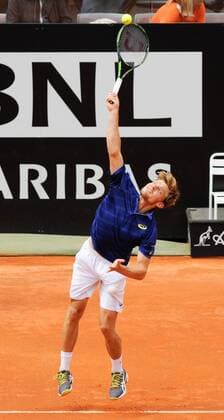 13.05.2016. Rome, Italy. BNL d Italia tennis tournament. David Goffin (BEL) versus Andy Murray (GBR). David Goffin on his way to a 6-1 7-5 loss to Murray xactivaxfotox  ActionPlus11736427