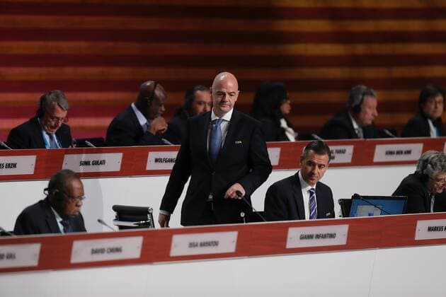 FIFA president, Swiss Gianni Infantino, attends the second day of 66th FIFA Congress in Mexico City, Mexico, 13 May 2016. FIFA congress runs from 12 to 13 May 2016 EFE Jose Mendez 66th FIFA Congress in Mexico City !ACHTUNG: NUR REDAKTIONELLE NUTZUNG!  MEX57 20160513-635987580691117204
