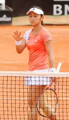 13.05.2016. Rome, Italy. BNL d Italia tennis tournament. Irina Camelia Begu (ROU) versus Misaki Doi (JPN). Misaki Doi as she loses 6-2 and 7-6 tie-break to Begu xactivaxfotox  ActionPlus11736493