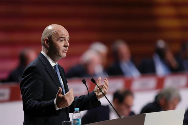 FIFA president, Swiss Gianni Infantino, delivers a speech during the second day of 66th FIFA Congress in Mexico City, Mexico, 13 May 2016. FIFA congress runs from 12 to 13 May 2016 EFE Jose Mendez 66th FIFA Congress in Mexico City !ACHTUNG: NUR REDAKTIONELLE NUTZUNG!  MEX52 20160513-635987605679687818