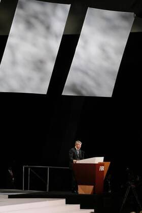 Russia 2018 LOC CEO Alexey Sorokin delivers a speech during the second day of 66th FIFA Congress in Mexico City, Mexico, 13 May 2016. FIFA congress runs from 12 to 13 May 2016. EFE Jose Mendez 66th FIFA Congress in Mexico City !ACHTUNG: NUR REDAKTIONELLE NUTZUNG!  MEX50 20160513-635987725428350340