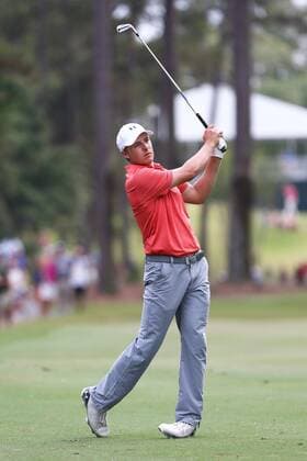 Golf, The Players Championship in Ponte Vedra Beach May 13, 2016 - Ponte Vedra Beach, Florida, United States - Jordan Spieth hits a fairway shot on the 10th hole during the second round of The PLAYERS Championship at TPC Sawgrass. Golf 2016 - The PLAYERS Championship - Round 2 - ZUMAw109