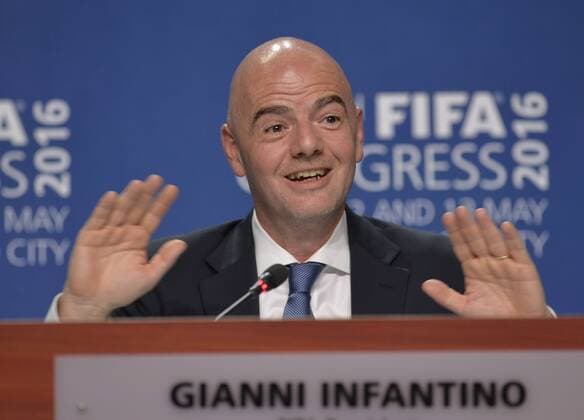 (160514) -- MEXICO CITY, May 13, 2016 -- Gianni Infantino, president of the International Federation of Association Football, participates in the 66th Congress of FIFA, in Mexico City, capital of Mexico, May 13, 2016. The 66th Congress of FIFA concluded here on Friday.) (SP) MEXICO-MEXICO CITY-SPORTS-CONGRESS str 