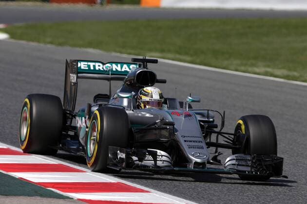 Formel 1, GP von Spanien, 3. Freies Training Spanish Grand Prix, Barcelona 12 - 15 May 2016 14.05.2016 - Free Practice 3, Lewis Hamilton (GBR) Mercedes AMG F1 W07 Hybrid 