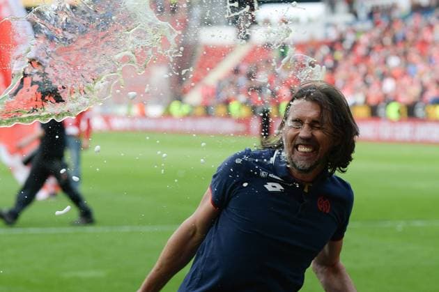 Themen der Woche - SPORT Bilder des Tages - SPORT 14.05.2016, xtkx, Fussball 1.Bundesliga, FSV Mainz 05 - Hertha BSC Berlin, emspor, v.l. Trainer Martin Schmidt (Mainz 05) , Mainz