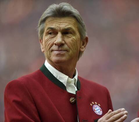 14.05.2016, Fussball 1.Bundesliga 2015 2016, 34.Spieltag, FC Bayern München - Hannover 96, in der Allianz-Arena München. Klaus Augenthaler (Bayern München). 