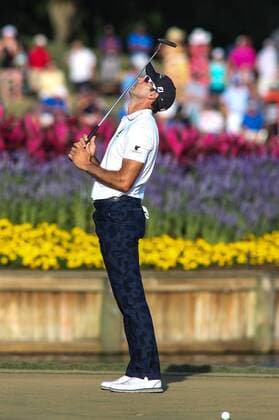 May 14, 2016: Cameron Triangle reacts to a missed putt during the third round of THE PLAYERS Championship at TPC Sawgrass in Ponte Vedra Beach, Fl. (Photo by David Rosenblum Icon Sportswire) GOLF: MAY 14 PGA Golf Herren - THE PLAYERS Championship - Third Round Icon1605142867 EDITORIAL USE ONLY