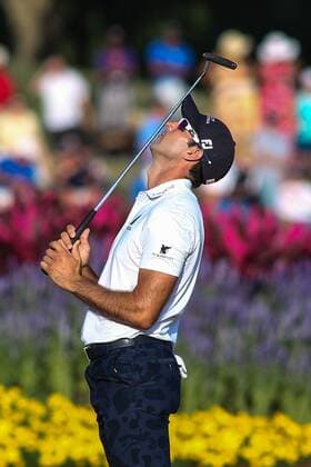 May 14, 2016: Cameron Triangle reacts to a missed putt during the third round of THE PLAYERS Championship at TPC Sawgrass in Ponte Vedra Beach, Fl. (Photo by David Rosenblum Icon Sportswire) GOLF: MAY 14 PGA Golf Herren - THE PLAYERS Championship - Third Round Icon1605142868 EDITORIAL USE ONLY