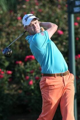 May 14, 2016: Russell Knox tees off during the third round of THE PLAYERS Championship at TPC Sawgrass in Ponte Vedra Beach, Fl. (Photo by David Rosenblum Icon Sportswire) GOLF: MAY 14 PGA Golf Herren - THE PLAYERS Championship - Third Round Icon1605142860 EDITORIAL USE ONLY