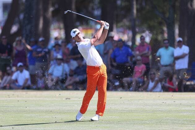 May 14, 2016 - Ponte Vedra Beach, Florida, United States - Billy Horschel hits a fairway shot on the 15th hole during the third round of The PLAYERS Championship at TPC Sawgrass. Golf 2016 - The PLAYERS Championship - Round 3 - ZUMAw109
