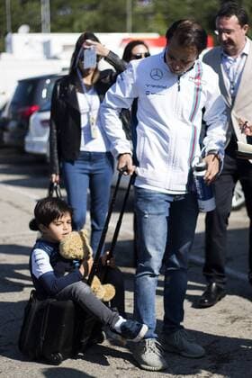May 13rd, 14th and 15th, 2016 - Barcelona, Spain - 19 Felipe Massa (Brasil) - Williams Martini Racing and his son during the Formula One Spanish Grand Prix at Circuit de Barcelona - Catalunya. Barcelona, May 13rd, 14th and 15th, 2016. (Photo: Xavi Bonilla Cordon Press)  xXavixBonillax xx