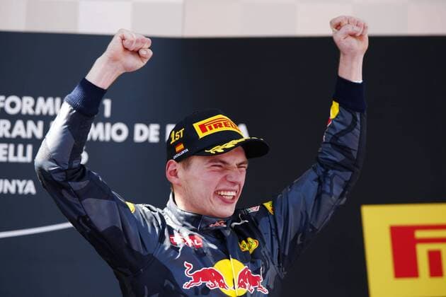 Formel 1, GP von Spanien, Sieger Max Verstappen Motorsports: FIA Formula One World Championship WM Weltmeisterschaft 2016, Race in Barcelona, 33 Max Verstappen (NDL, Red Bull Racing), xHOCHxZWEIx