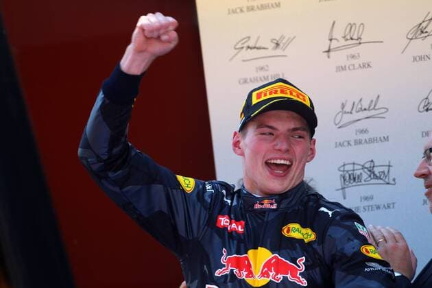Formel 1, GP von Spanien, Sieger Max Verstappen Spanish Grand Prix, Barcelona 12 - 15 May 2016 15.05.2016- Race 2, Max Verstappen (NED) Red Bull Racing RB12 race winner 