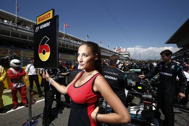 Motorsports: FIA Formula One World Championship WM Weltmeisterschaft 2016, Race in Barcelona, Pirelli grid girls, xHOCHxZWEIx