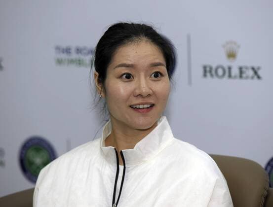 NANJING, CHINA - MAY 16: (CHINA OUT) Retired Chinese tennis player Li Na attends a tennis activity road to Wimbledon on May 16, 2016 in Nanjing, Jiangsu Province of China.  CFP484560237 