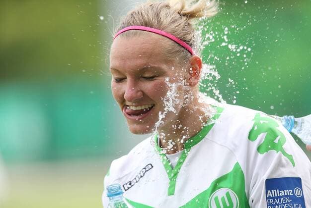 Siegesjubel Alexandra Popp (VfL Wolfsburg)