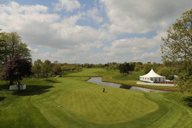 16.05.2016, Straffan,Co. Kildare, Ireland. A touring pro practices his putting on the 17th green during Monday s practice round, Dubai Duty Free Irish Open Golf Championship at the K Club, Co. Kildare xPeterxFitzpatrickx  ActionPlus11737954