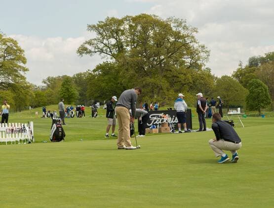 16.05.2016, Straffan,Co. Kildare, Ireland. The practice green on Monday afternoon for the Dubai Duty Free Irish Open Golf Championship at the K Club, Co. Kildare xPeterxFitzpatrickx  ActionPlus11737958