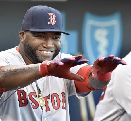 May 17, 2016 - Kansas City, MO, USA - Boston Red Sox designated hitter David Ortiz before the start of play against the Kansas City Royals on Tuesday, May 17, 2016, at Kauffman Stadium in Kansas City, Mo. Boston at Kansas City - ZUMAm67_